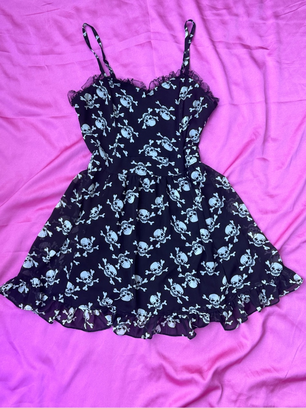 🖤Vintage Royal Bones Skull Print Dress🖤